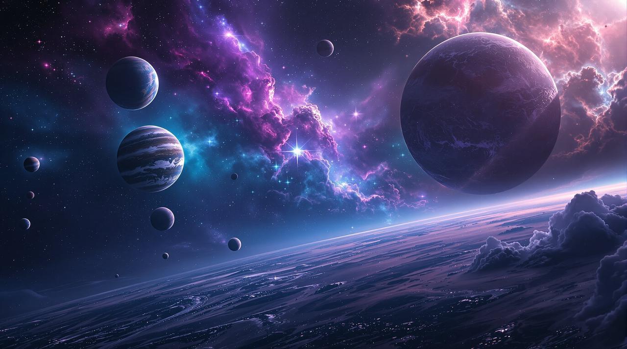 九九影视 - 浩瀚星空影院主题背景